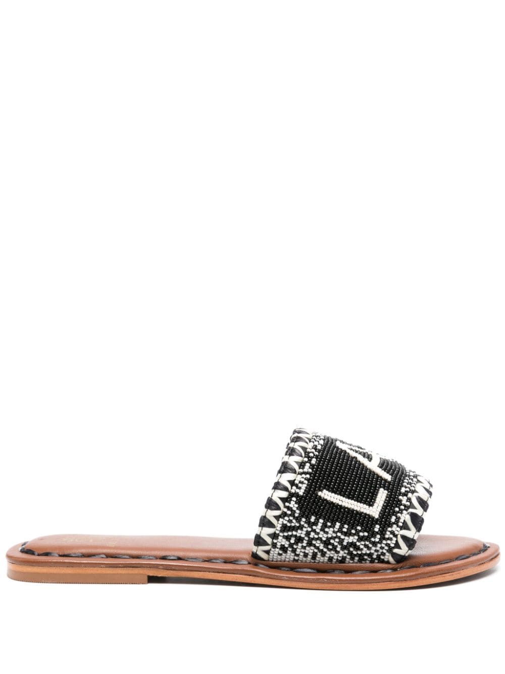 Lake Como Beads Flat Sandals