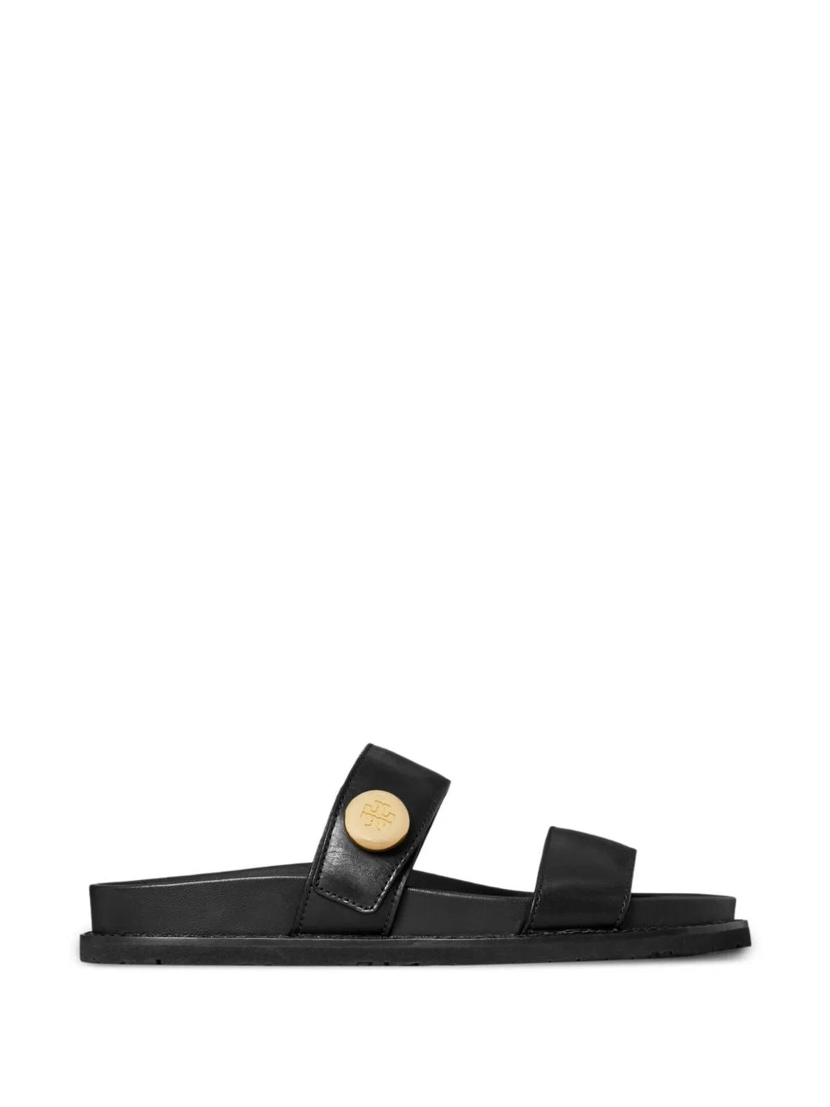 Tory Burch Black Leather Sandals In Black