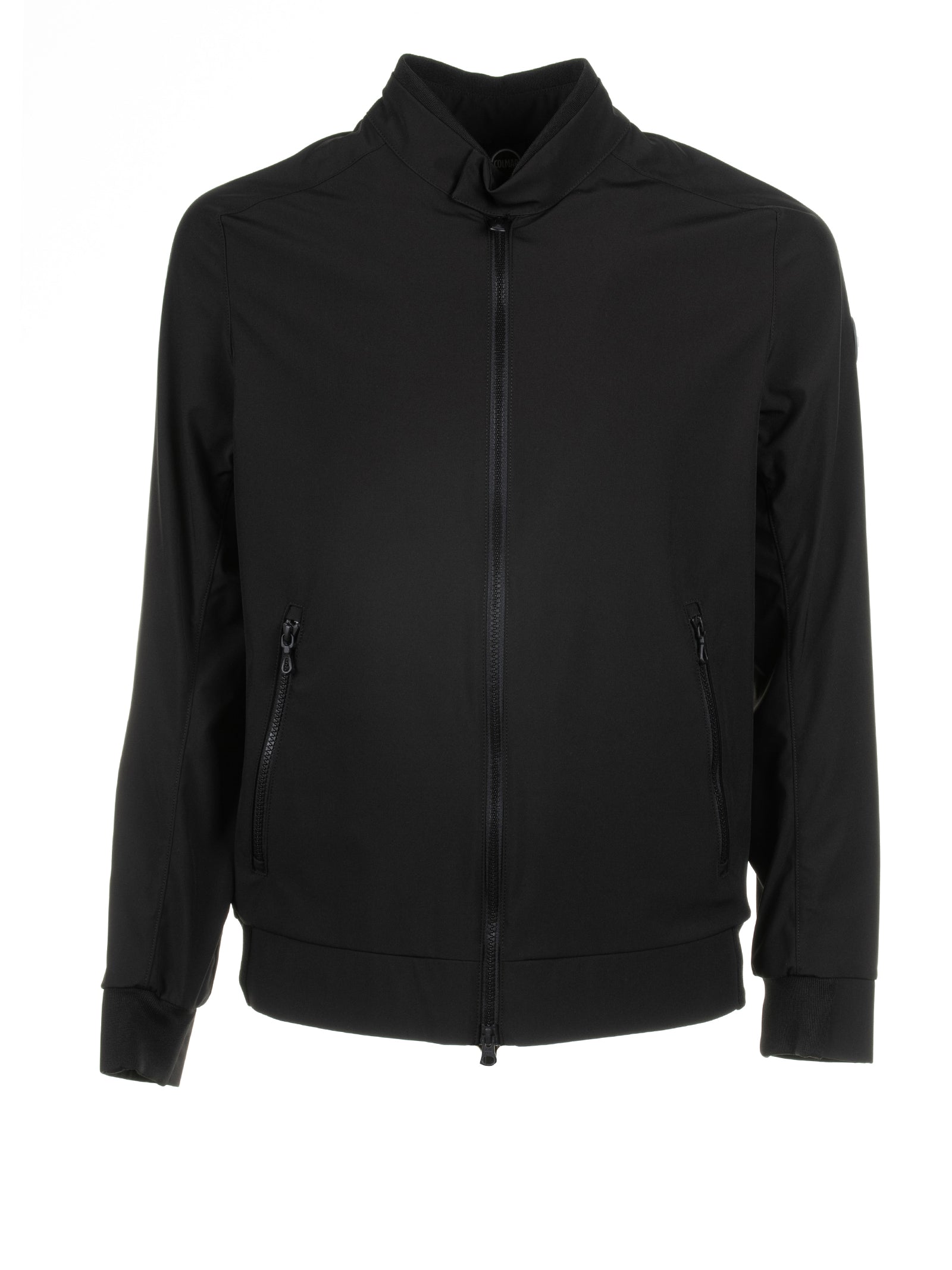 Black Softshell Biker Jacket