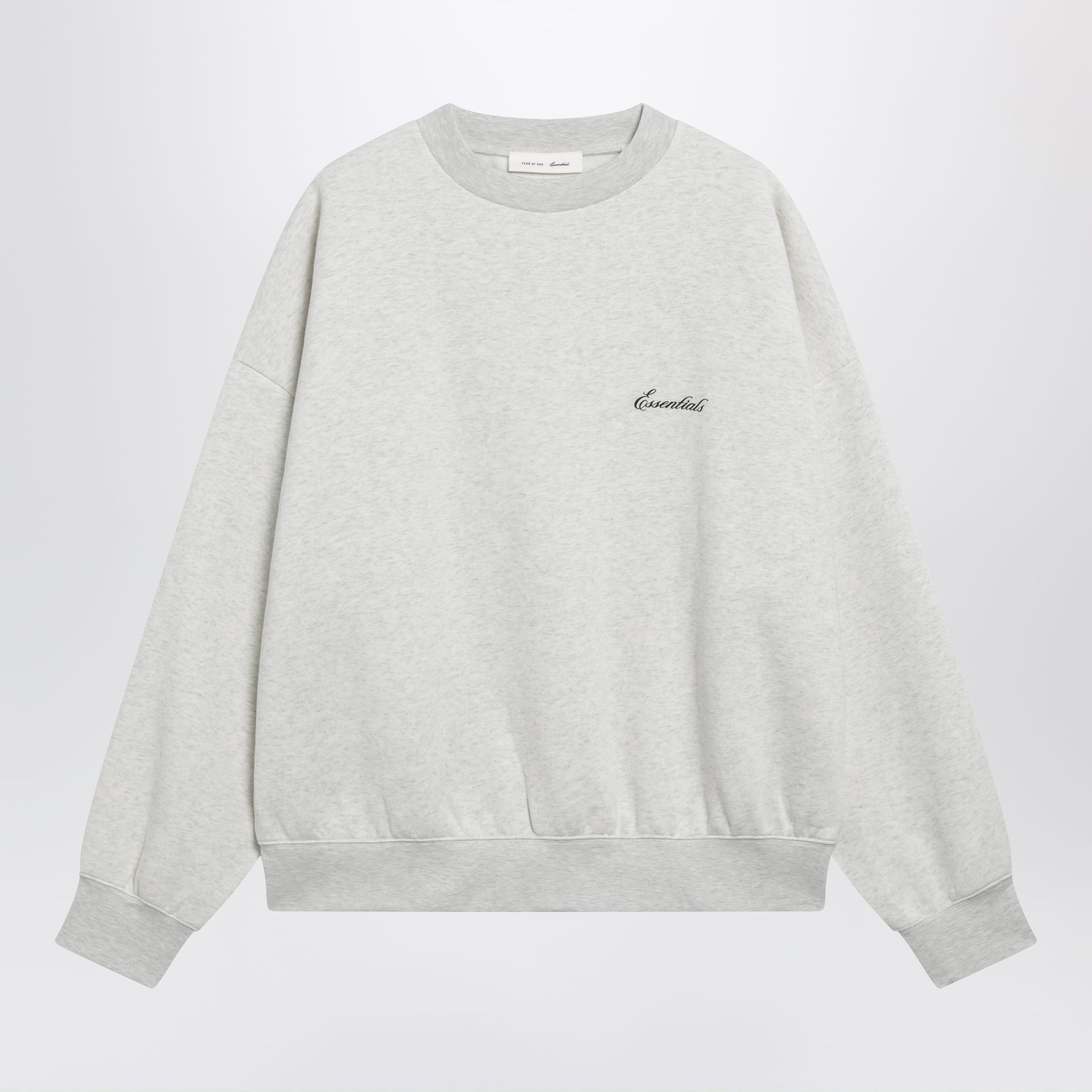 Signature Ss26 Crewneck Sweatshirt In Fleece Oatmeal