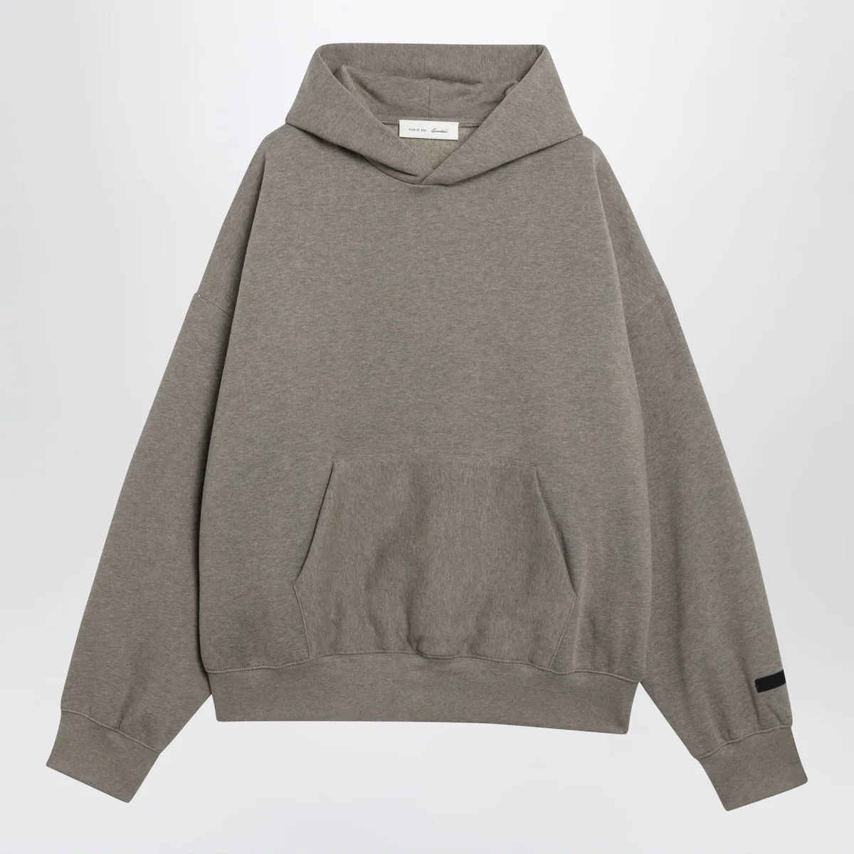 Taupe Cotton Fleece Hoodie