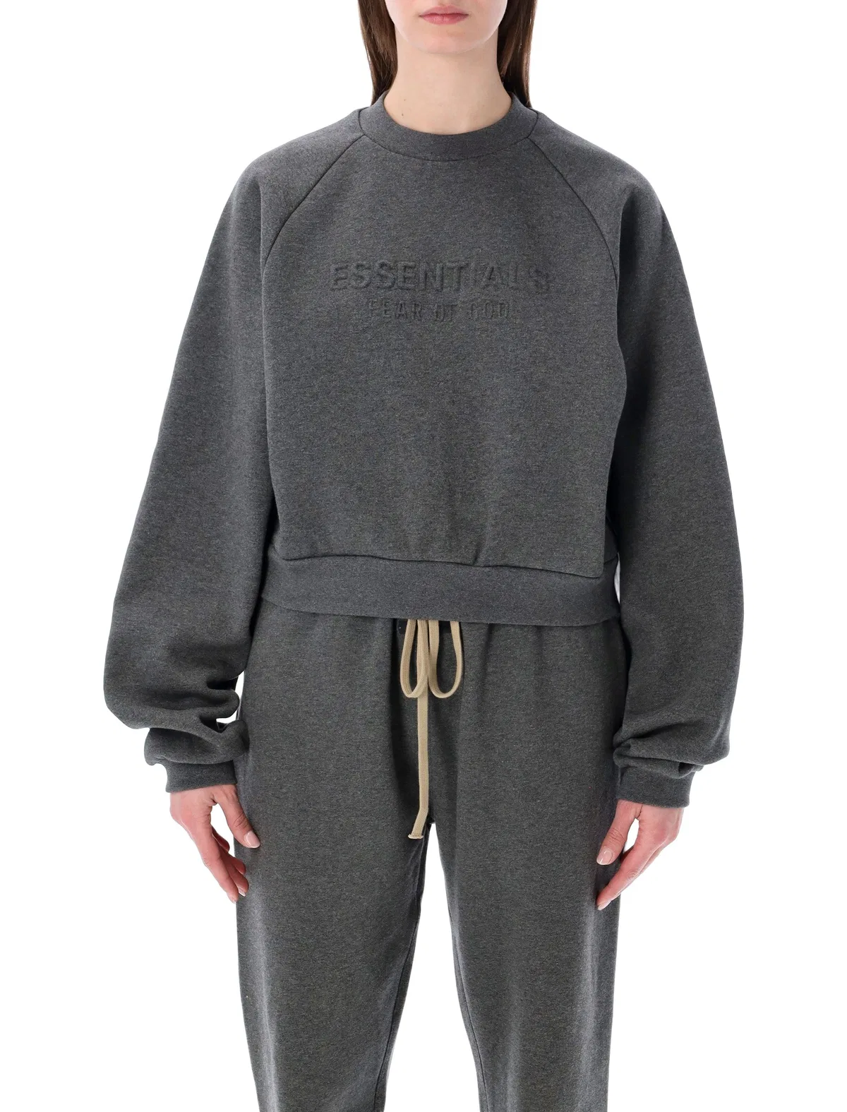 Essentials Fear Of God Grey 90’S Raglan Crewneck
