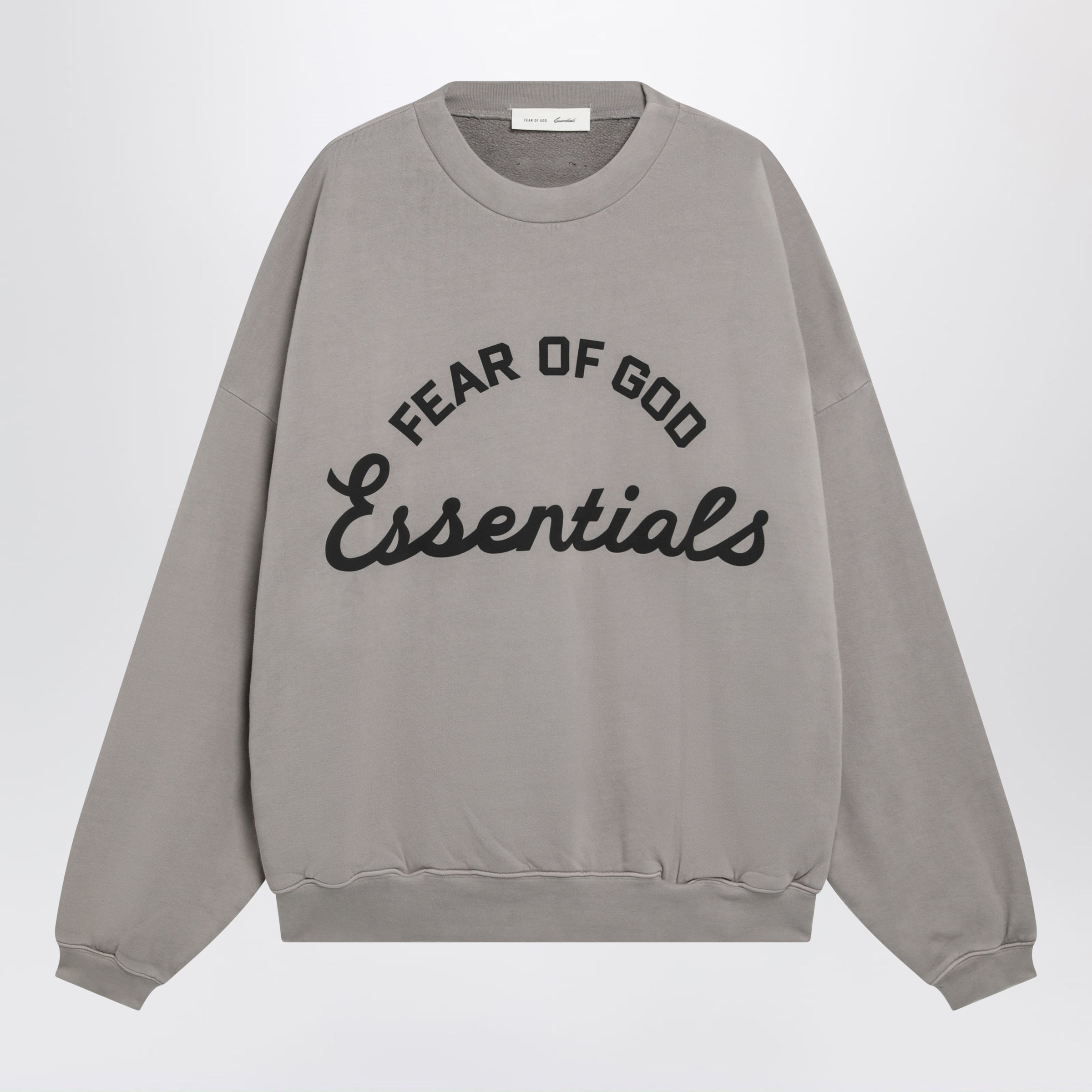 Faded Seal Cotton Fleece Crewneck Sweatshirt