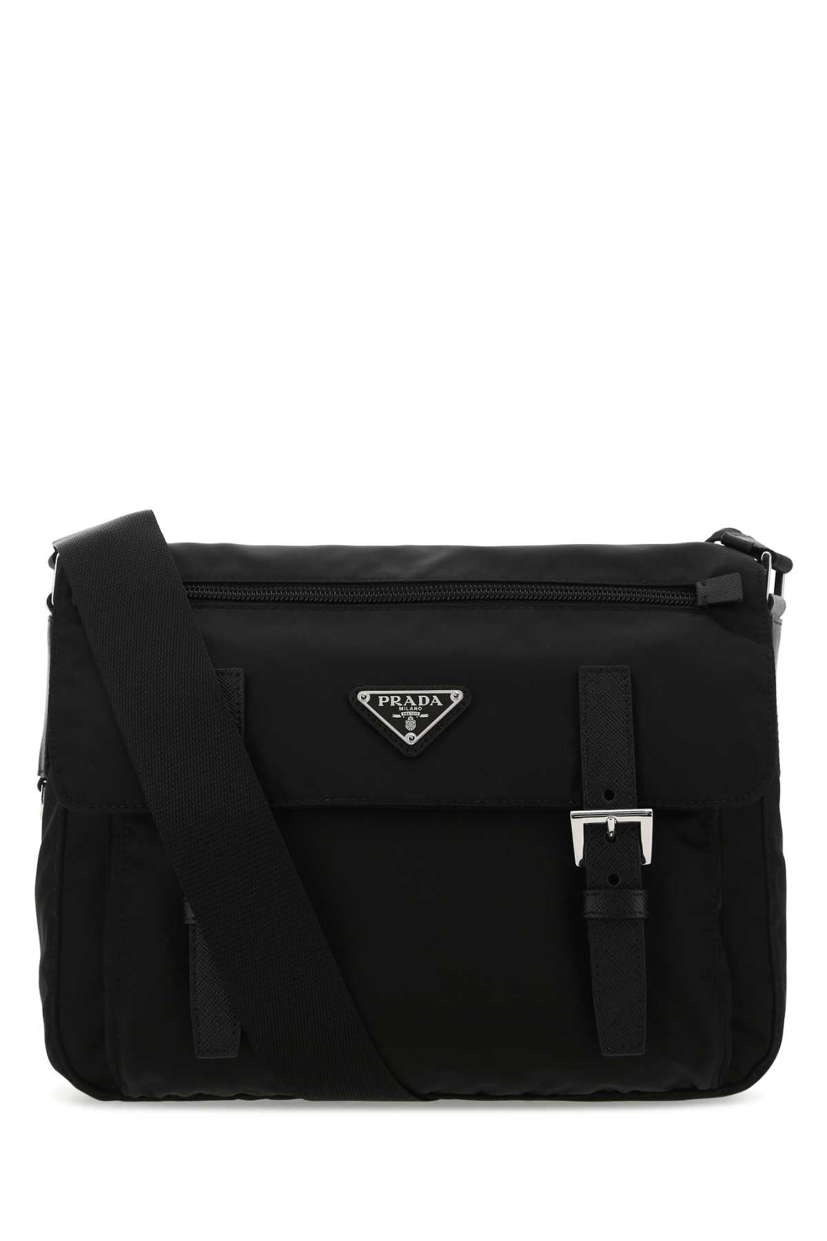 Black Re-Nylon Crossbody Bag