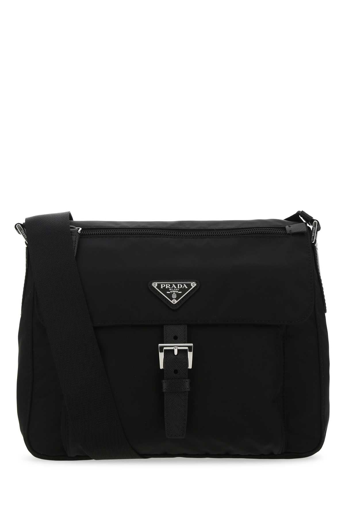 Black Re-Nylon Crossbody Bag