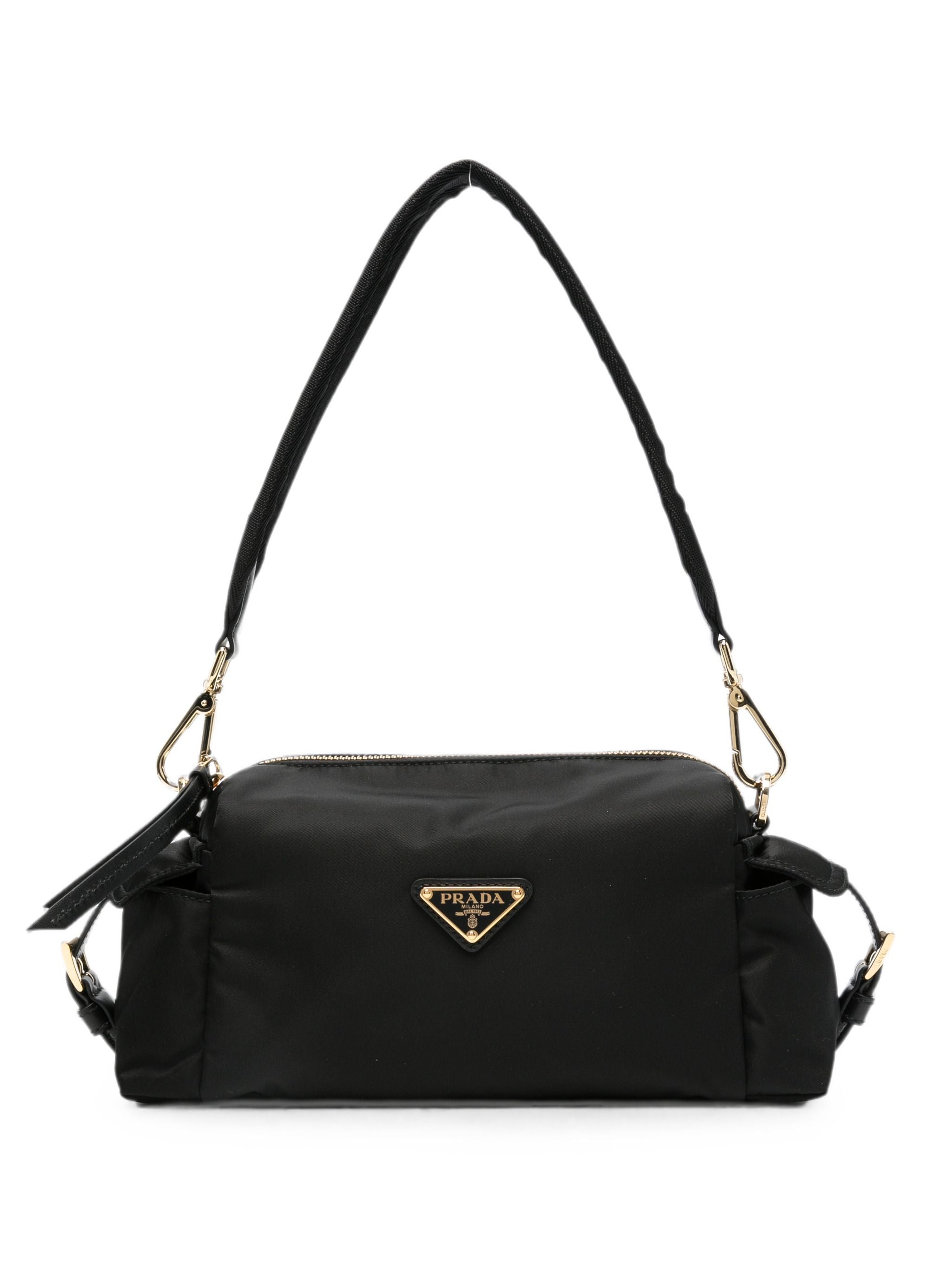 Explore Small Re-Nylon And Leather Shoulder Bag