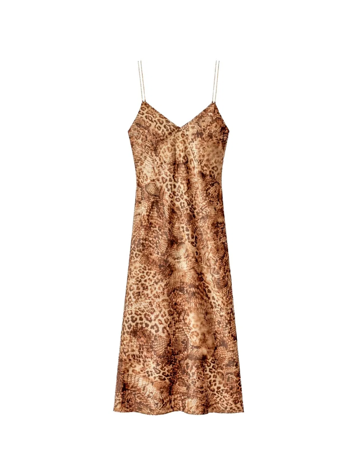 Ba&Sh Catelina Green Animal Print Dress
