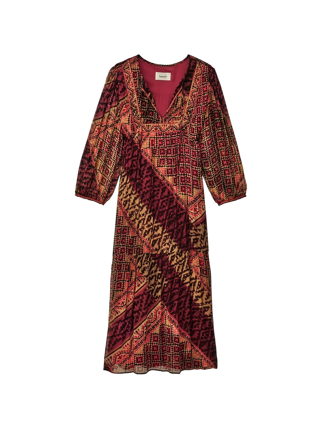 Ba&Sh Mm Oria Purple Combi Diamonds Dress