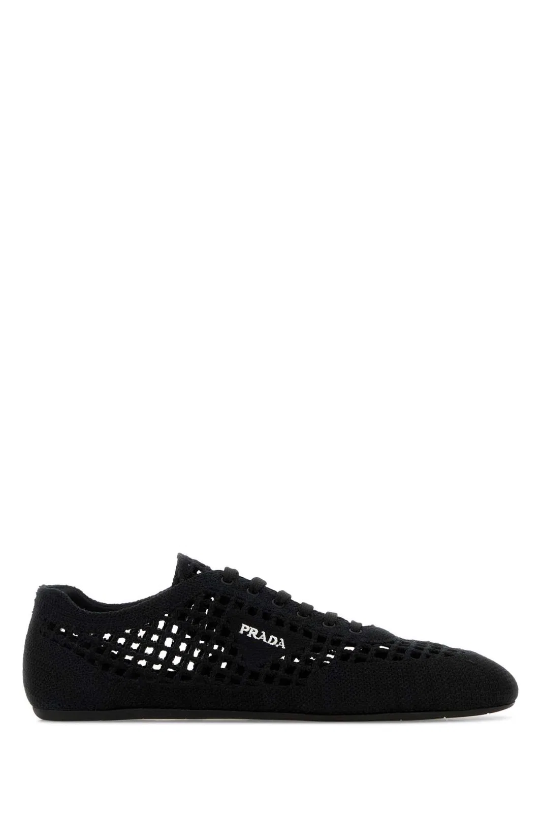 Prada Black Cotton-Blend Sneaker