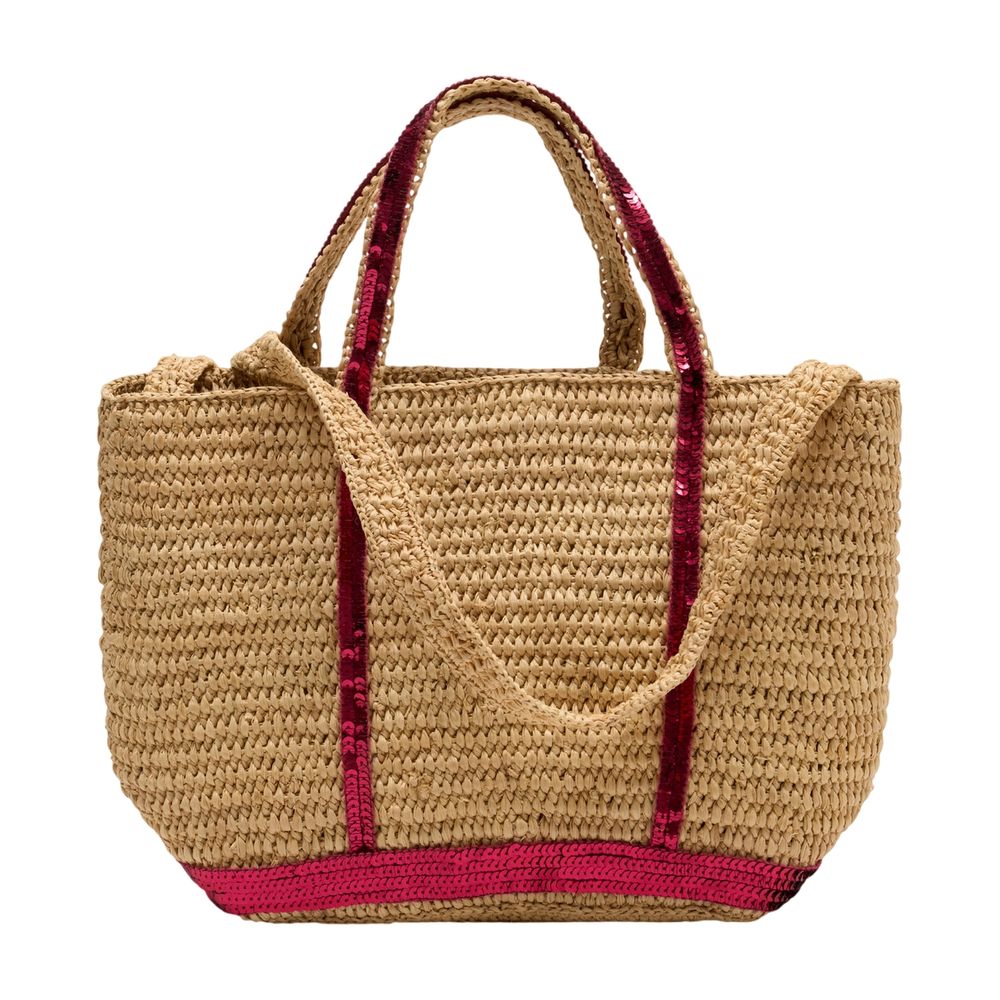 S Shopper Bag -  - Raffia - Multicolor