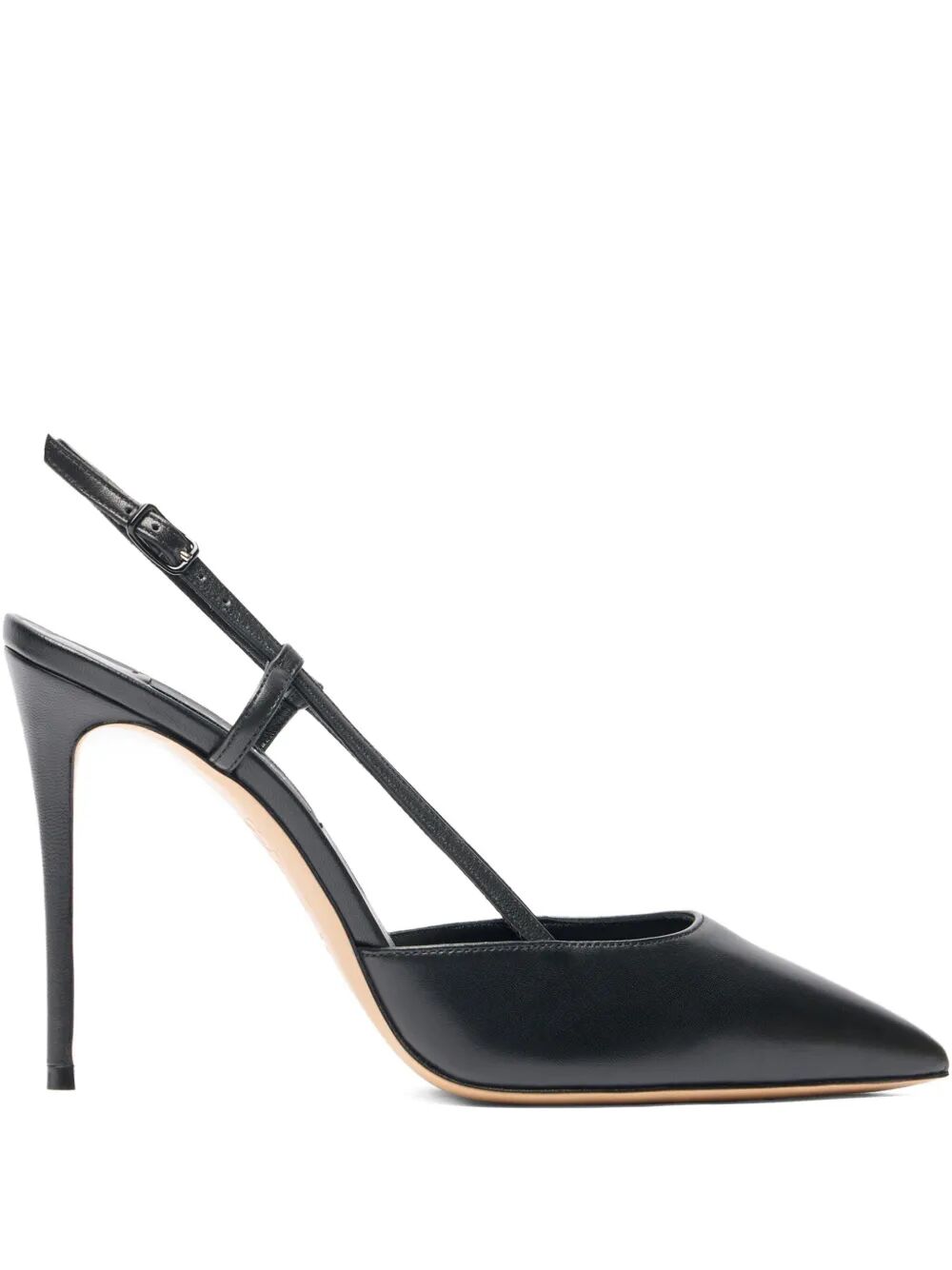 "Julia" Jolly Minorca Leather Slingback T. 110