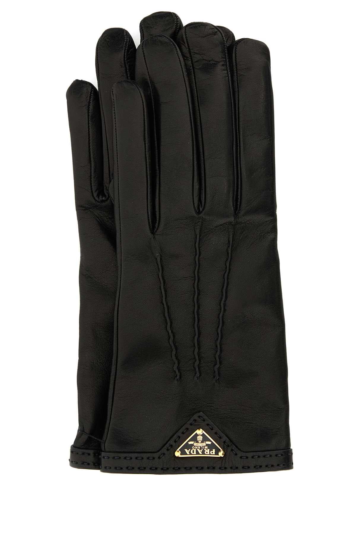 Black Nappa Leather Gloves
