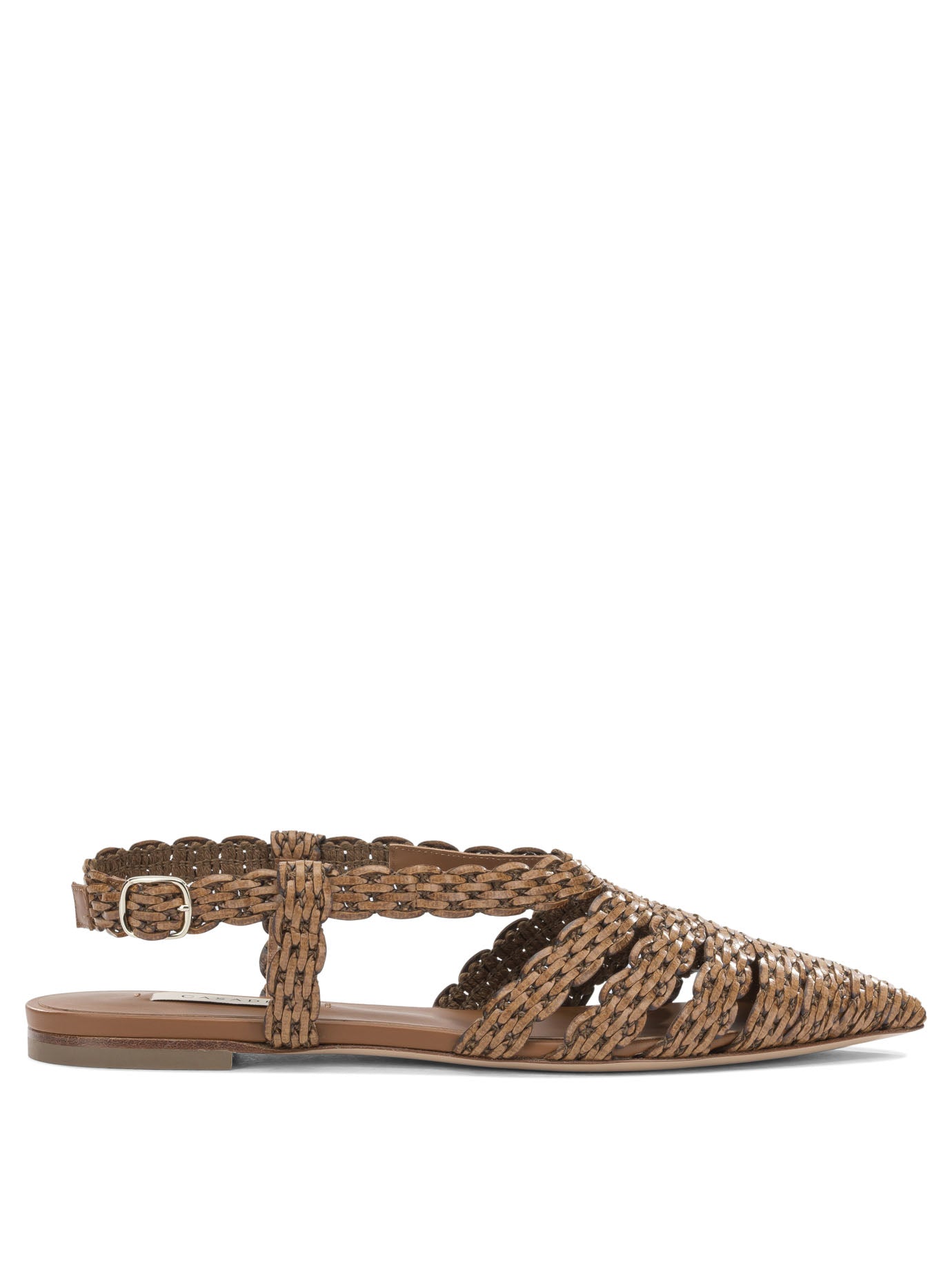 Beige Leather Sandals