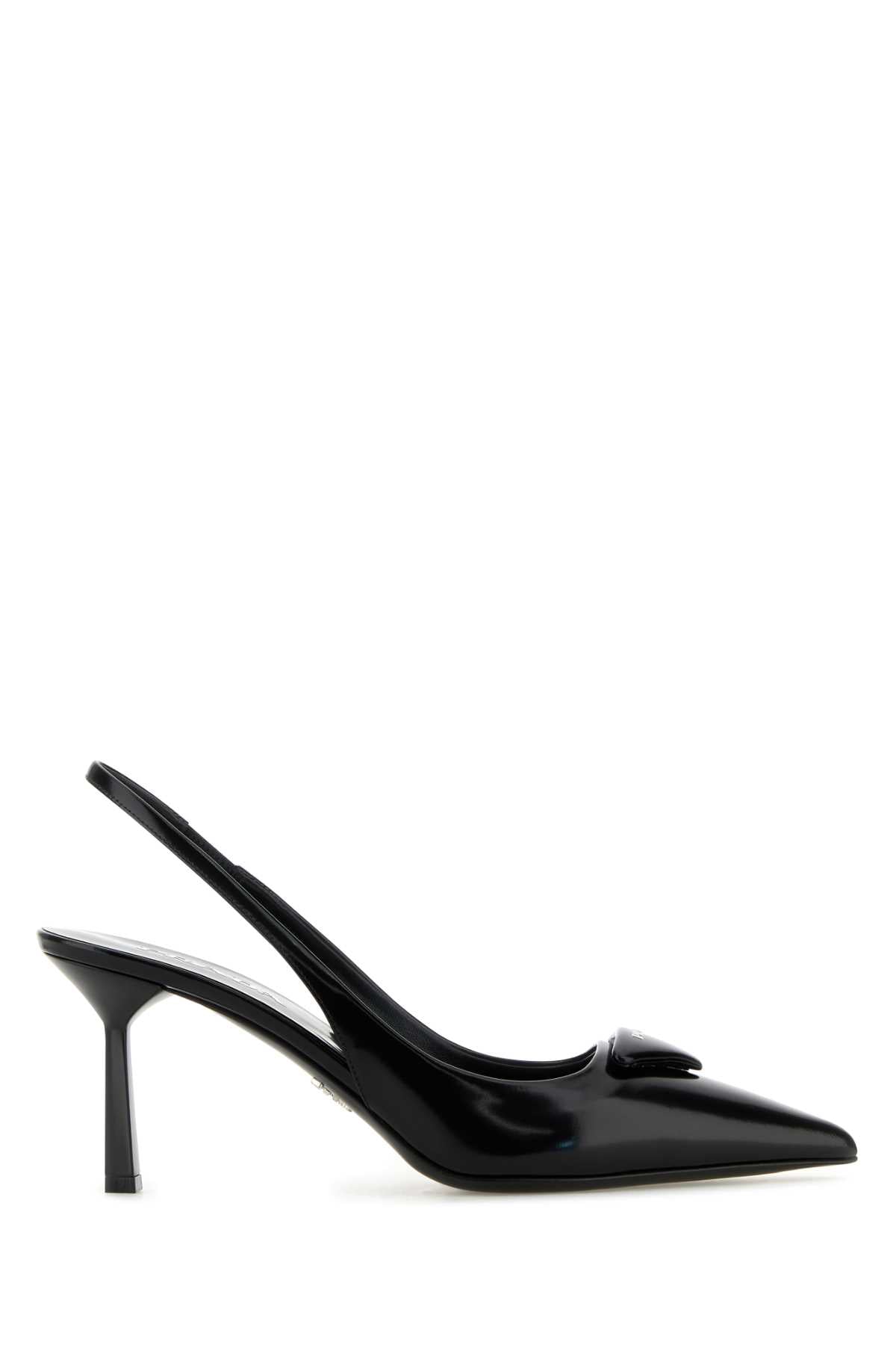 Black Leather Pumps
