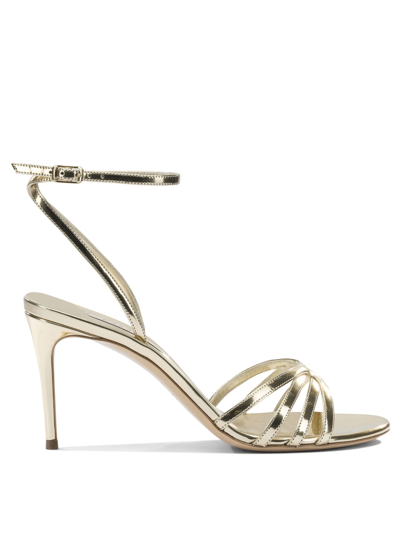 Silver Leather Sandals