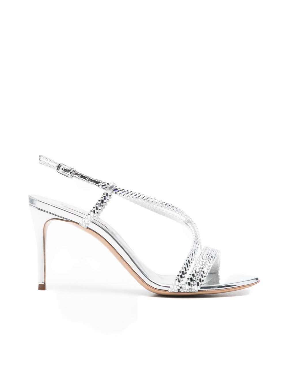 Silver Leather Pumps