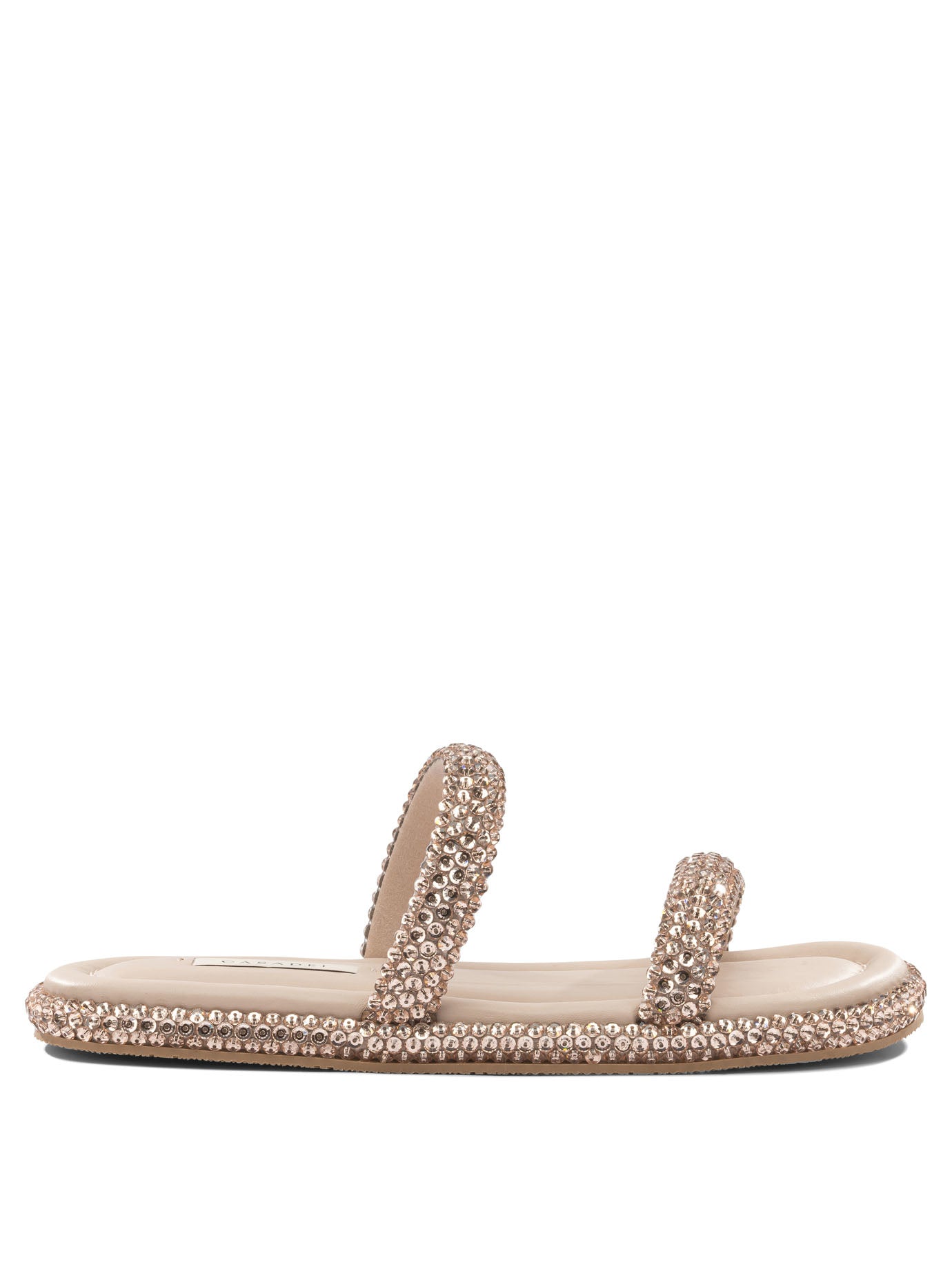 Pink Leather Rubber Sandals