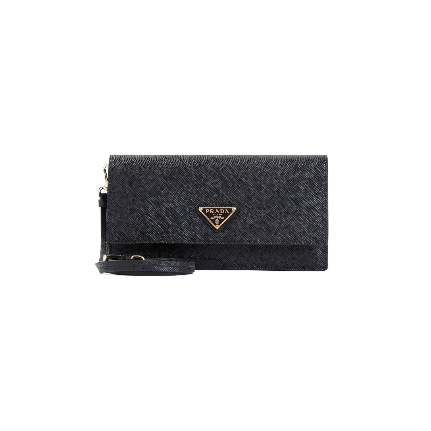 Black Leather Clutch