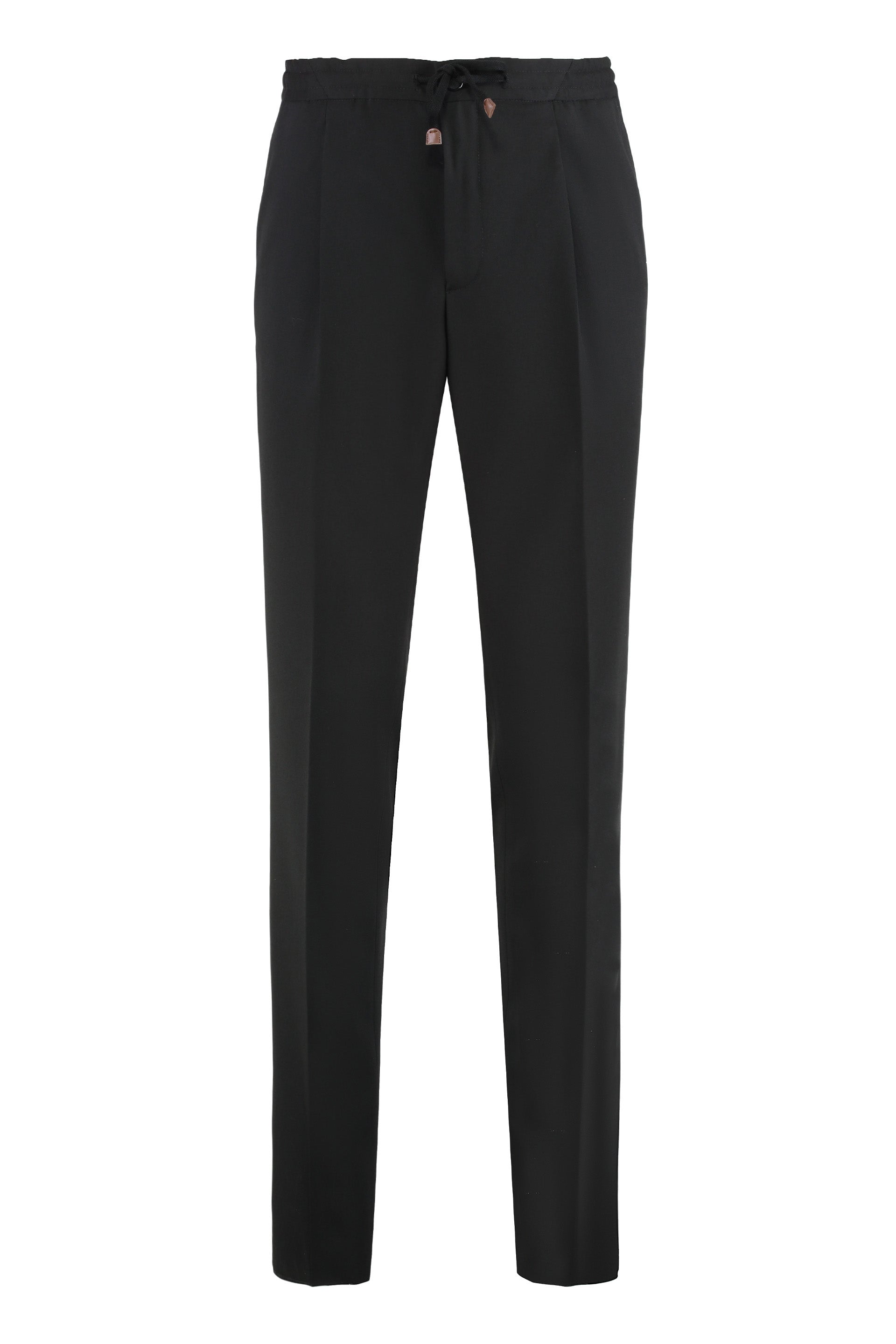 Tapered Fit Wool Pants