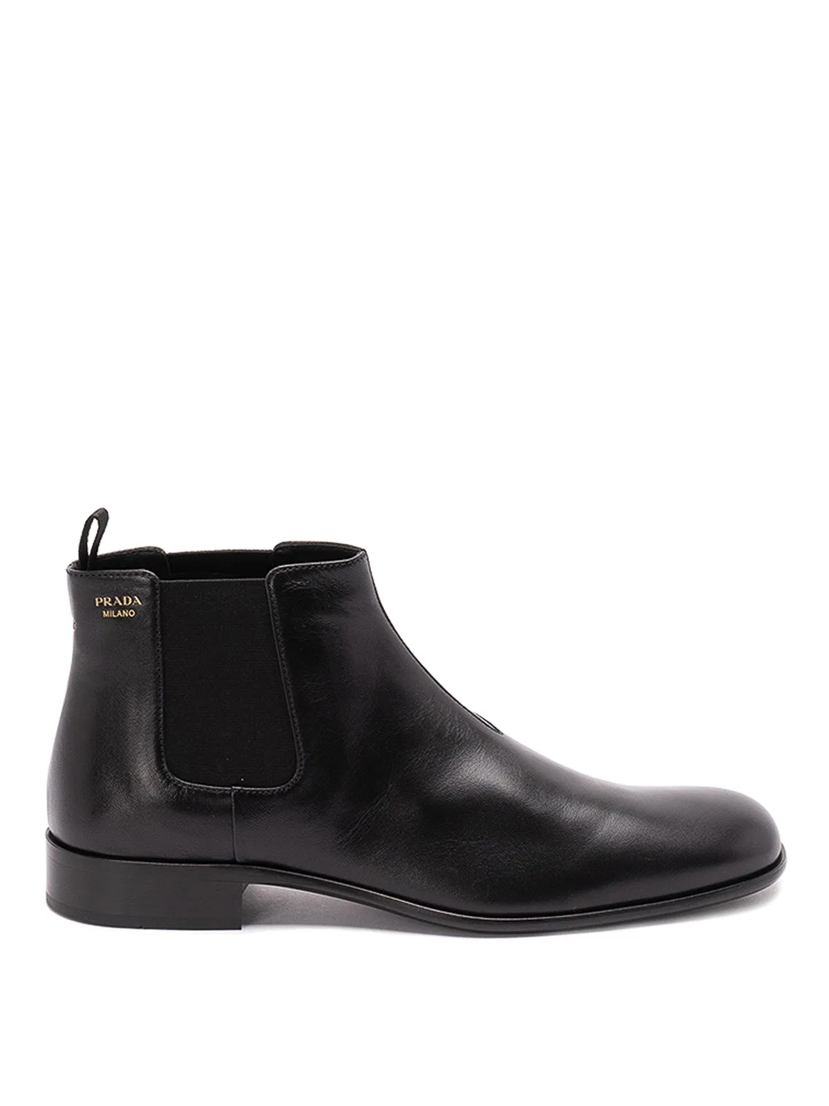 Prada Ankle Boots Elastic Side Panels Design In Black
