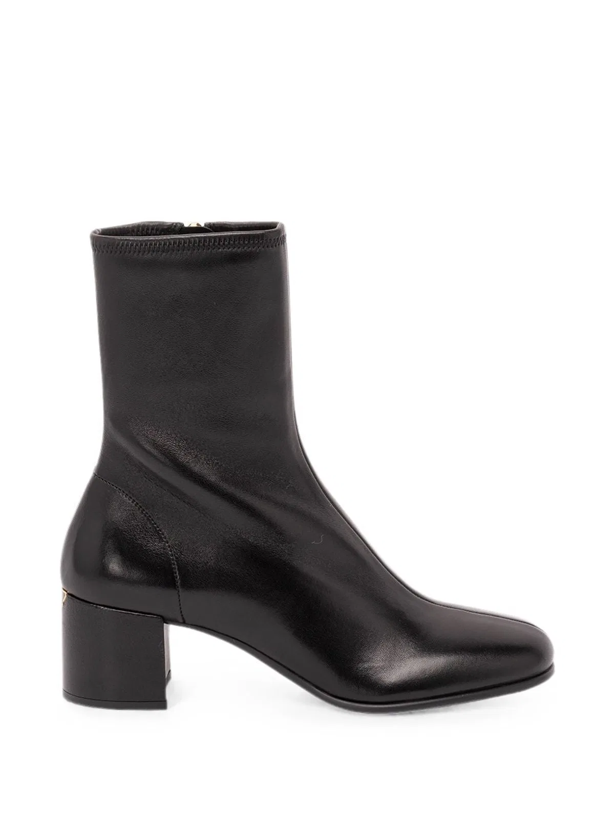 Prada Stretch Nappa Leather Booties In Black