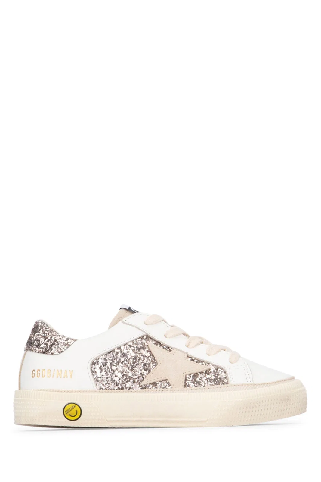 Kids May Leather And Glitter Upper Suede Star Glitter H