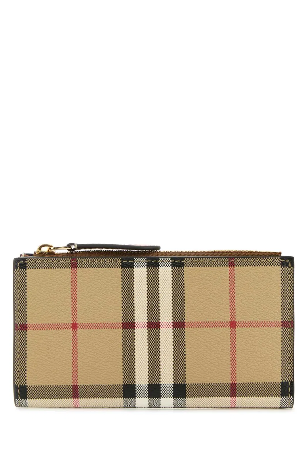 Burberry Printed Canvas Wallet Mini In Brown