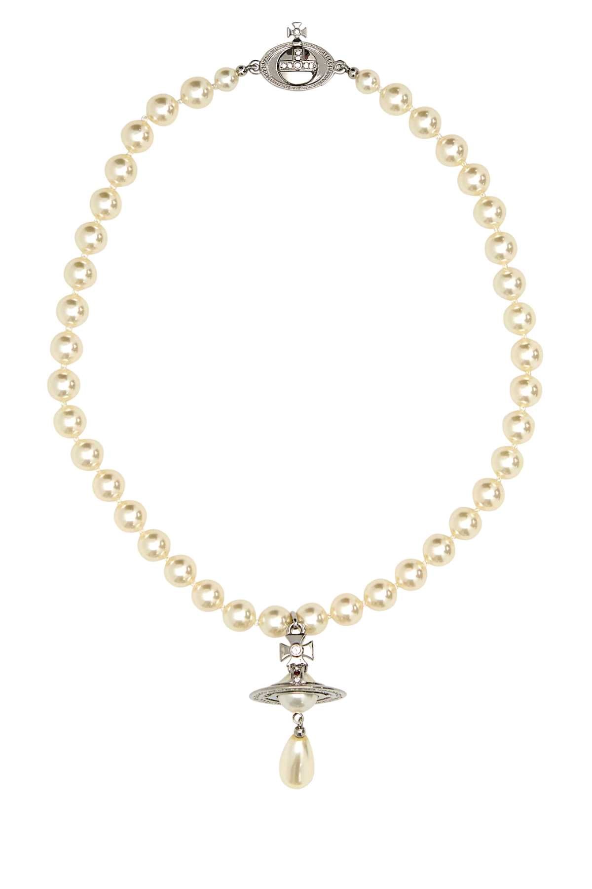 One Row Pearl Drop Choker