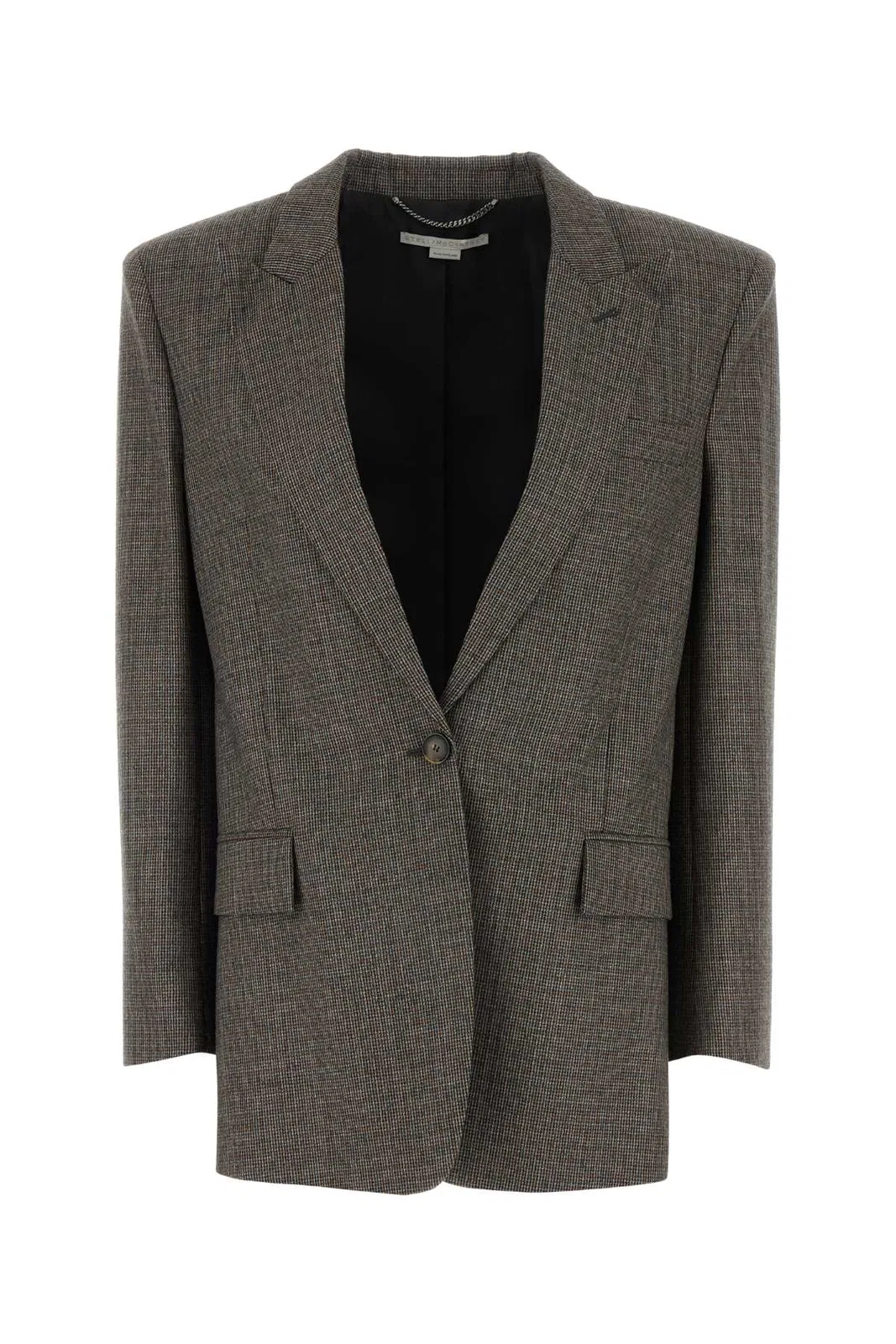 Stella Mccartney Single-breasted Micro Houndstooth Blazer