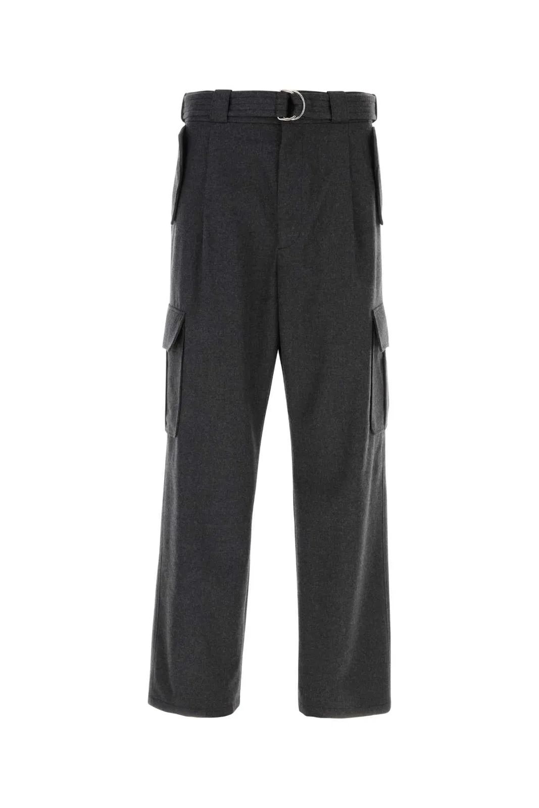 Prada Men Nylon Insert Cargo Joggers In Gray