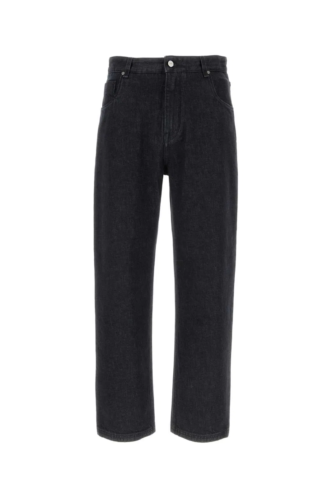 Fendi Basic Straight-leg Jeans In Black