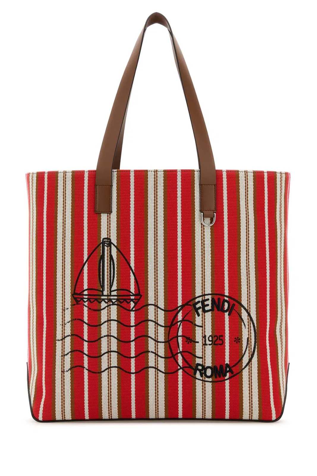 Shopping Bag M Canvas Stripes