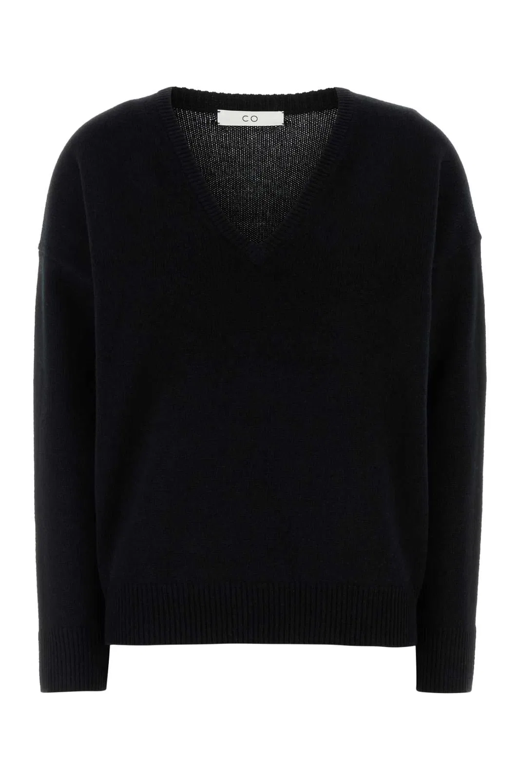 Co V-neck Long Sleeve In Black
