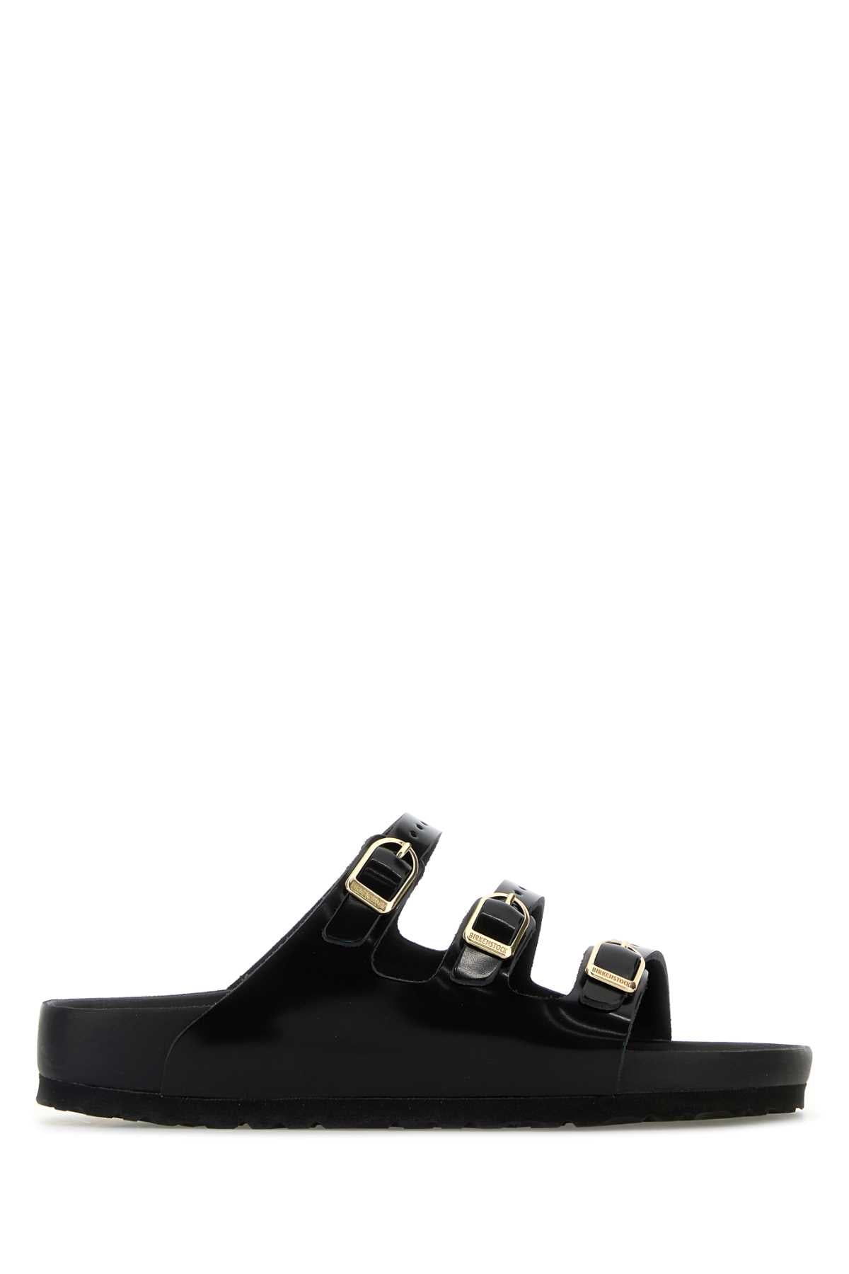 Florida Dbuckle Exquisite Shine Black, Natural Lea