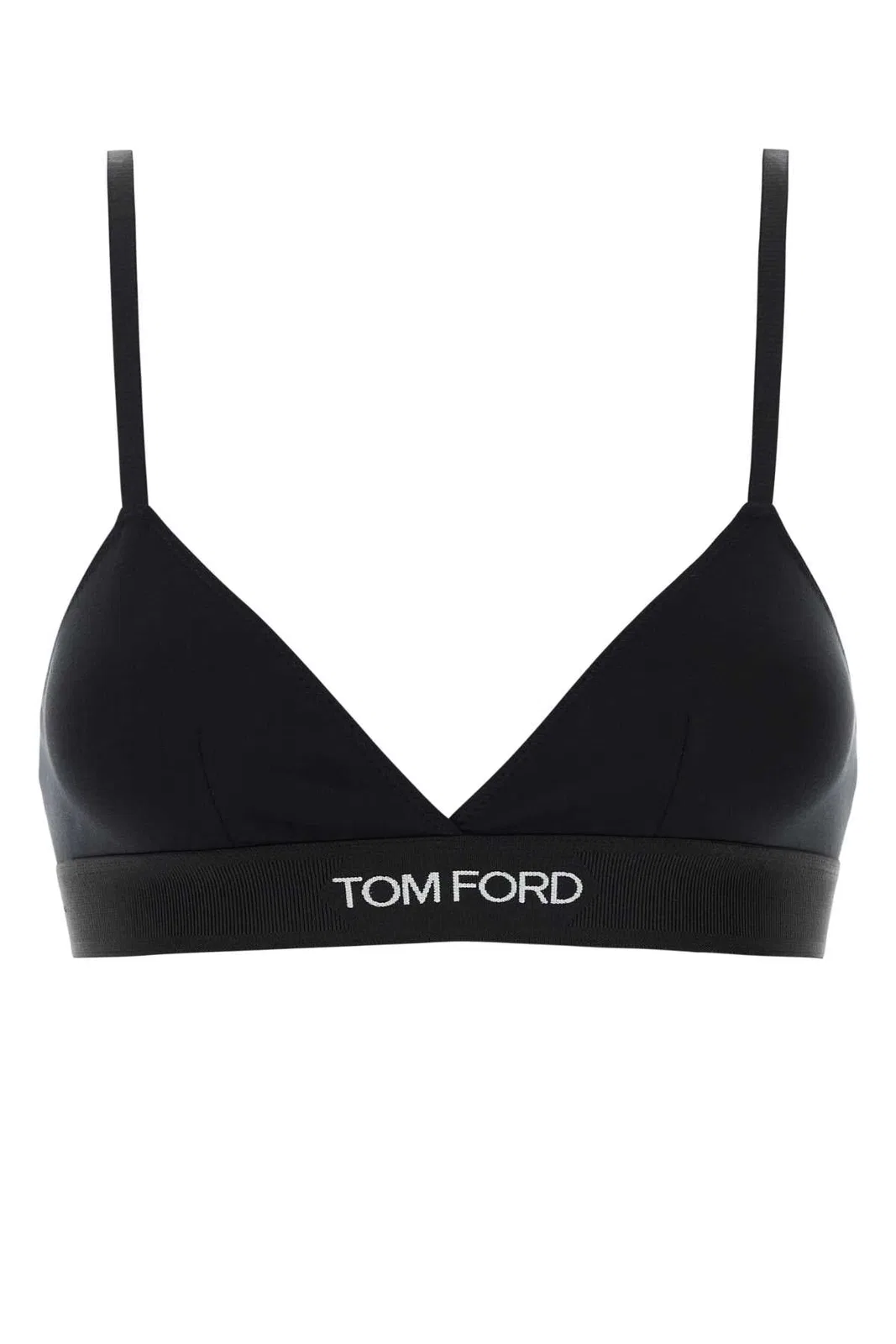Tom Ford Modal Bra Adjustable Straps Triangle Cups In Black