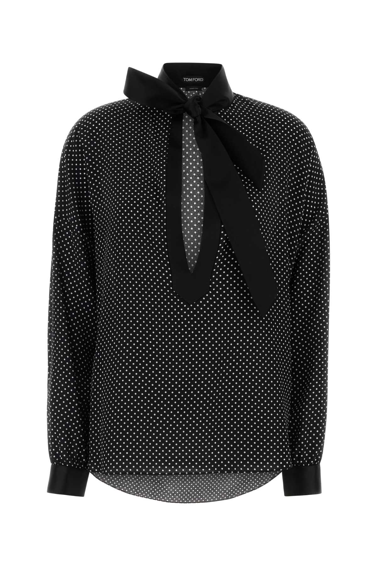Printed Small Polka Dot Silk