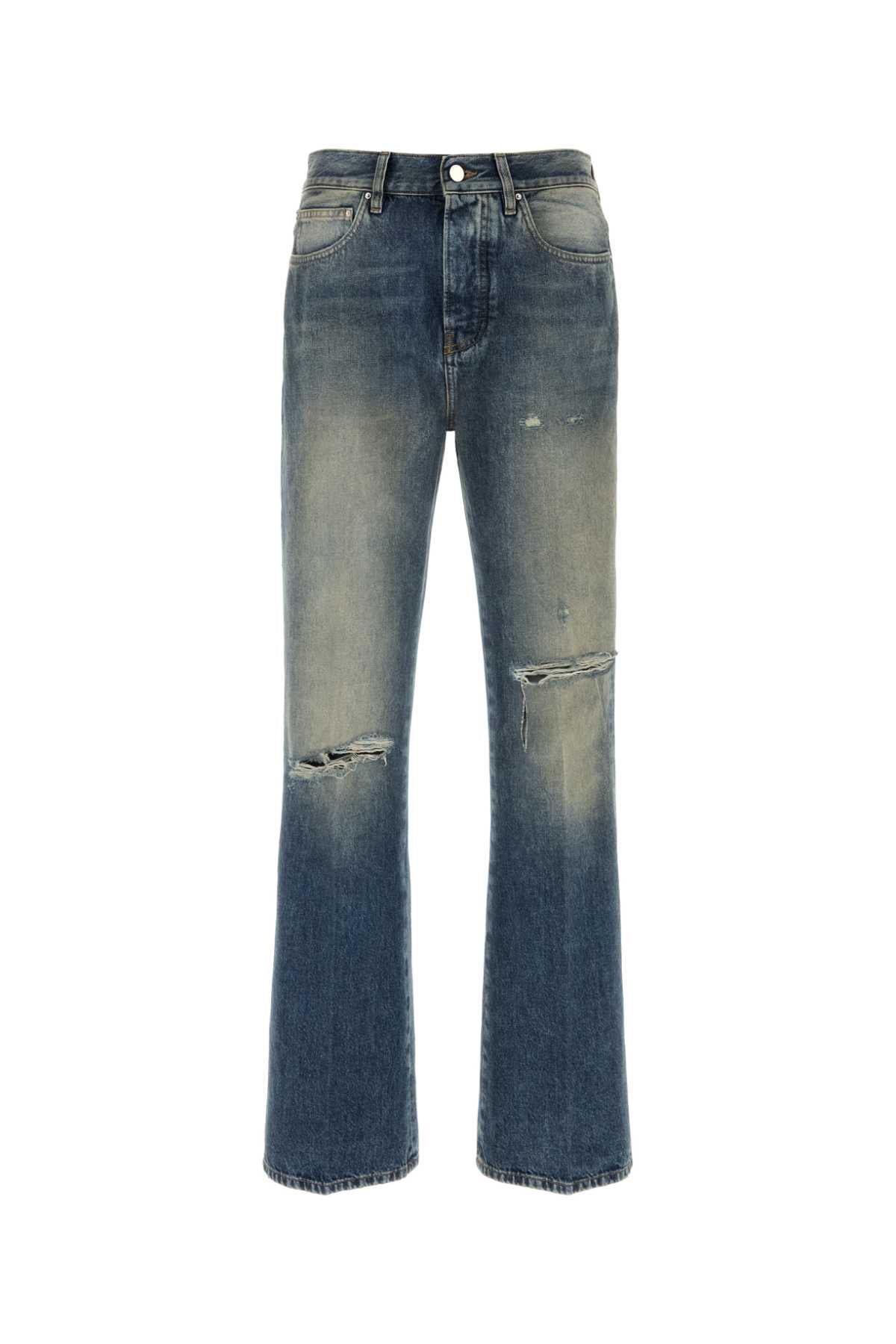 Slashed Boot Cut Jean