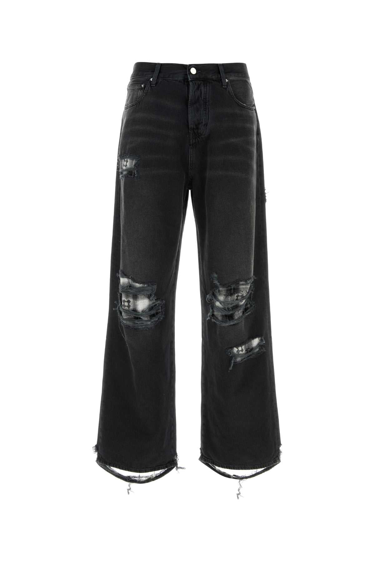 Flannel Repair Baggy Jean