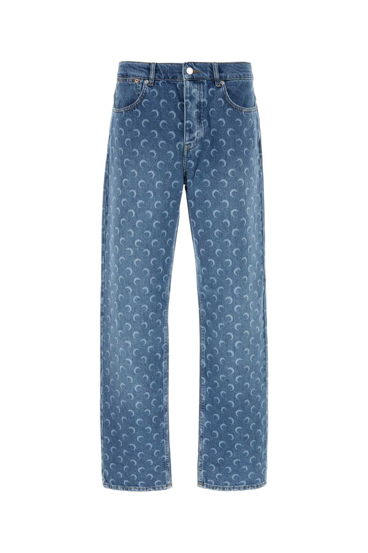 Light Blue Denim Straight Jeans