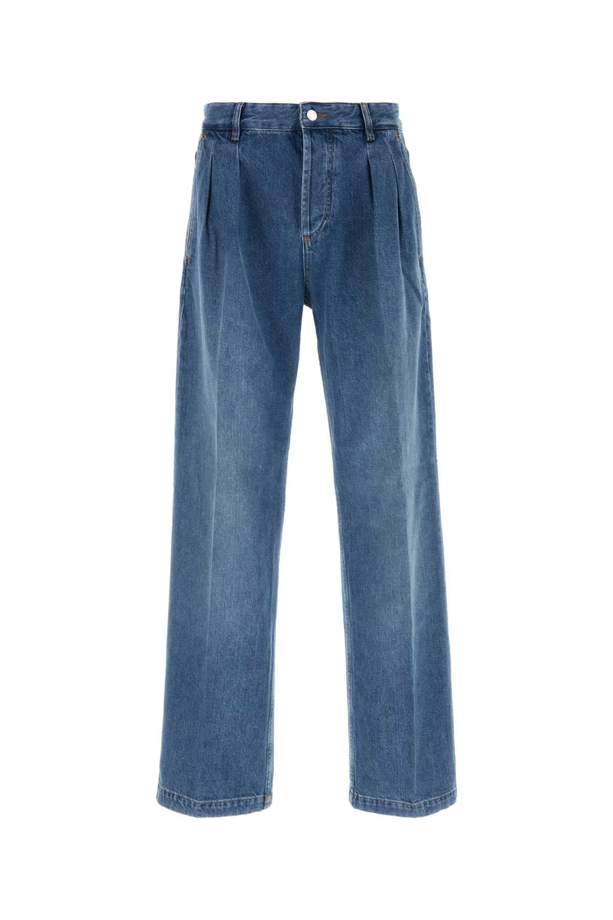 Light Blue Denim Straight Jeans