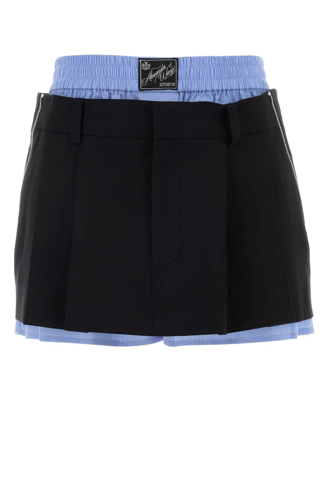 Pre-Styled Pleated Skort W/ Zipper Details