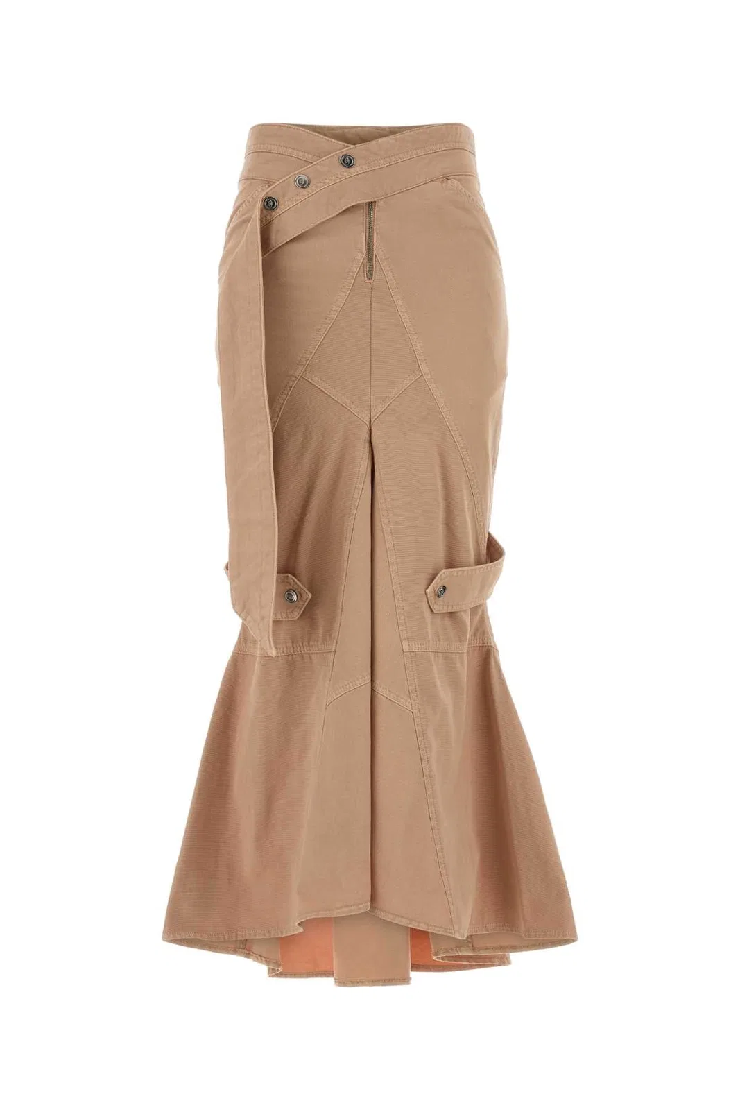 4J162a Canvas Long Skirt