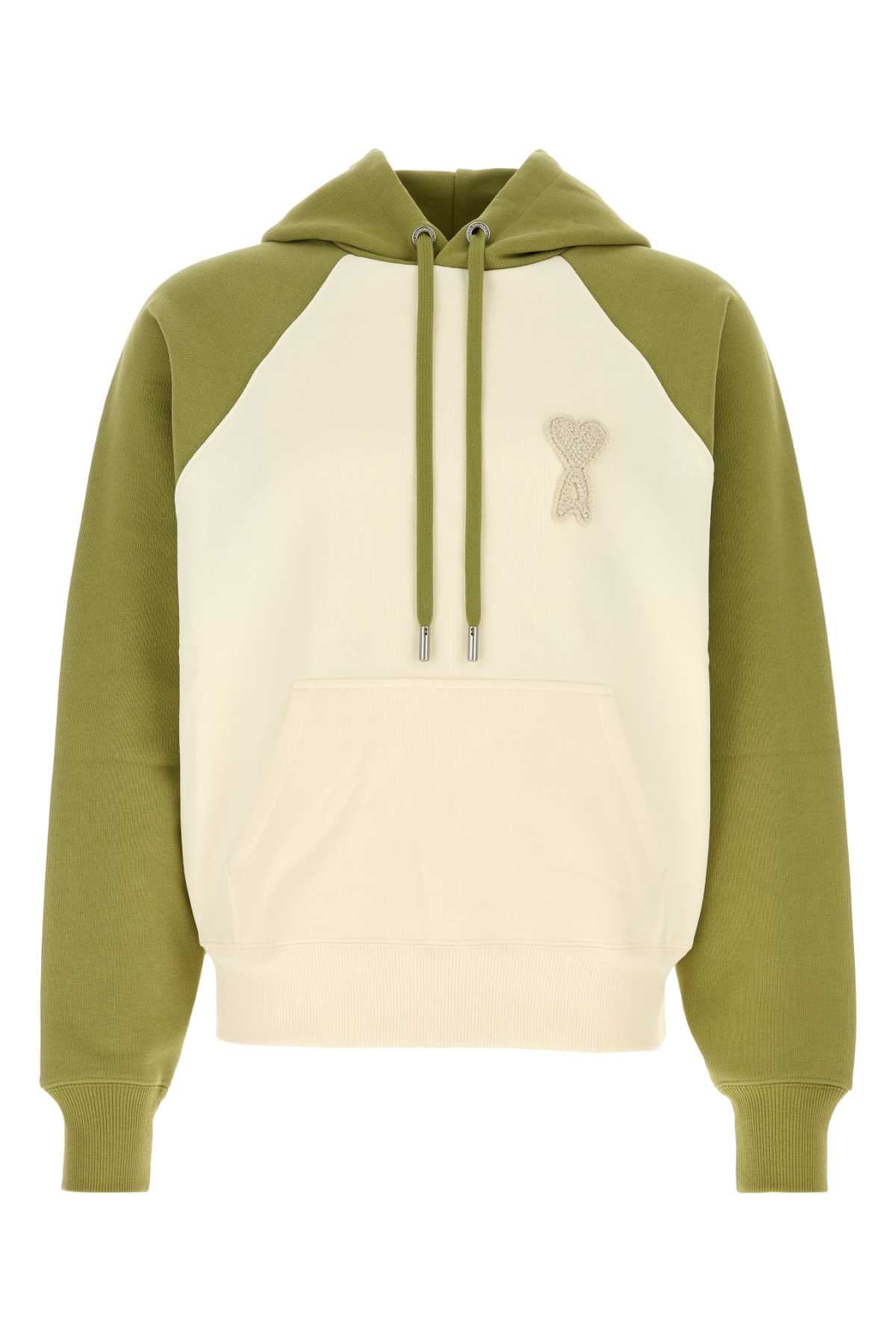 Boxy Fit Hoodie With Ami De Coeur Knitted Patch
