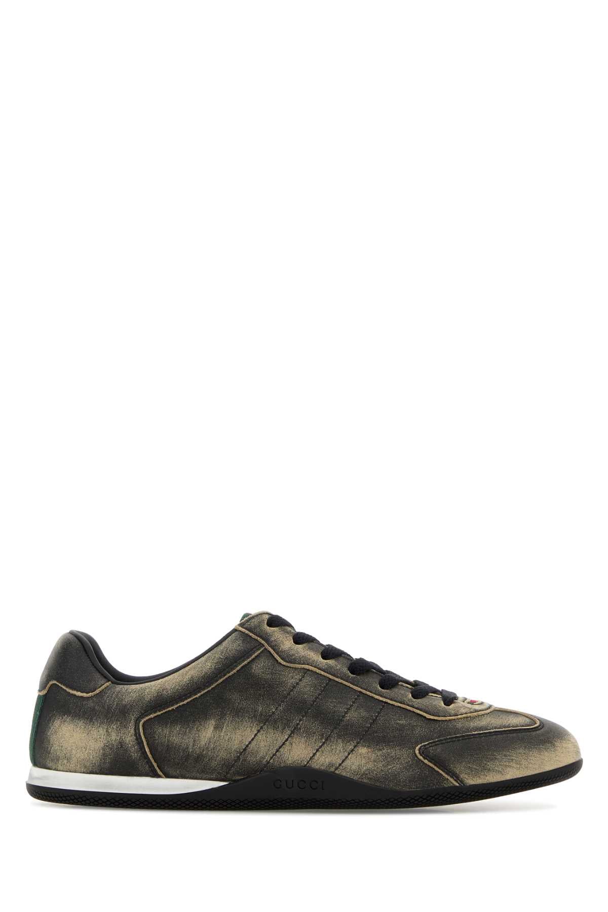 Leather Upper And Rubber Sole Sneaker