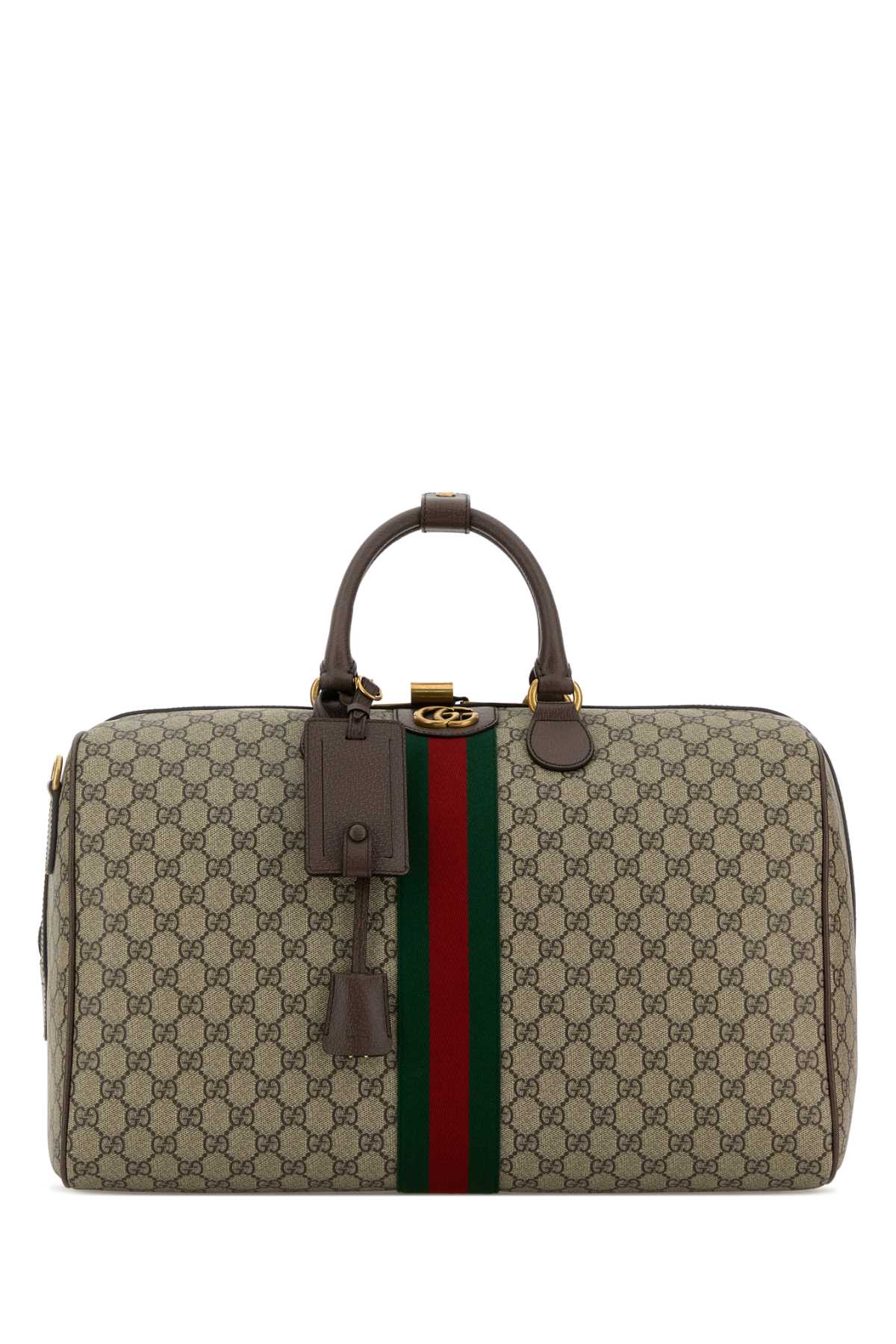 Duffle With Shoulder, Address And Keys Tag, Padloc