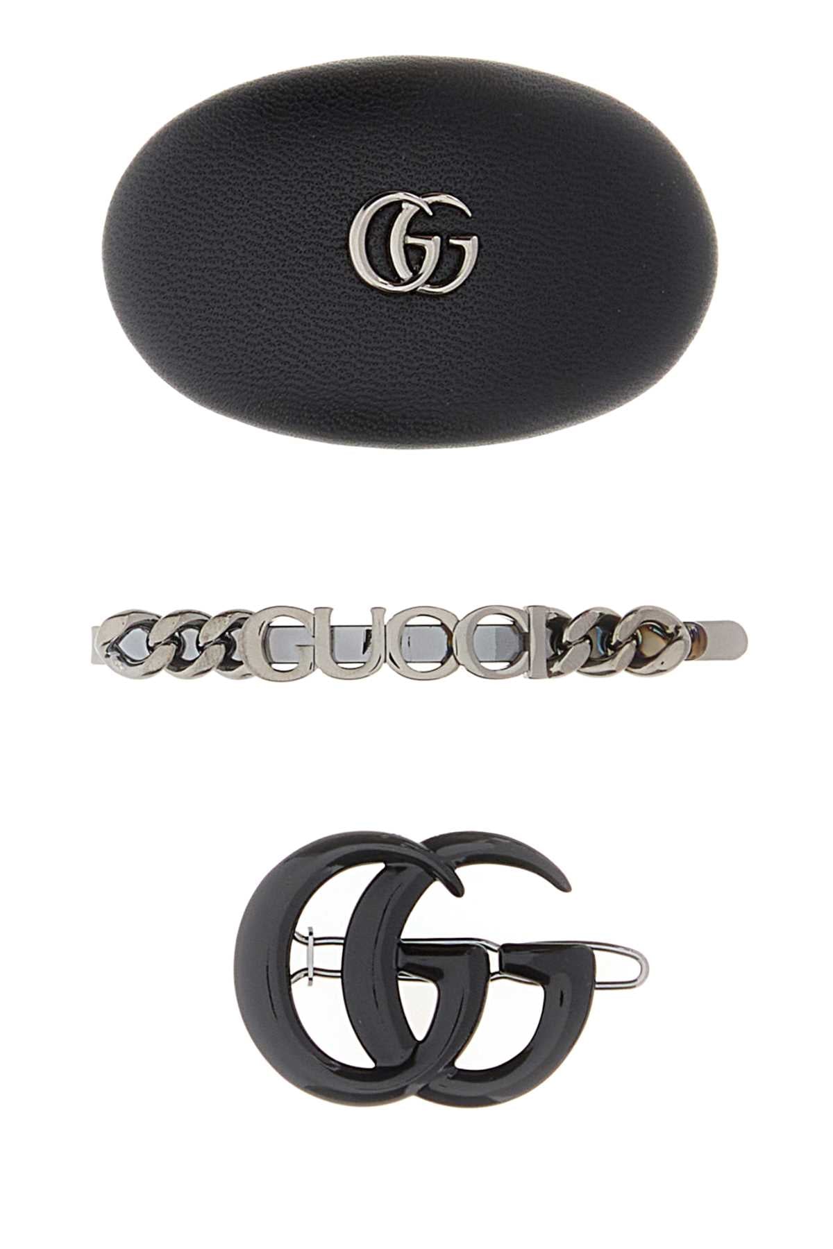 Set W  Set 3 Gucci Leather Mix Clip