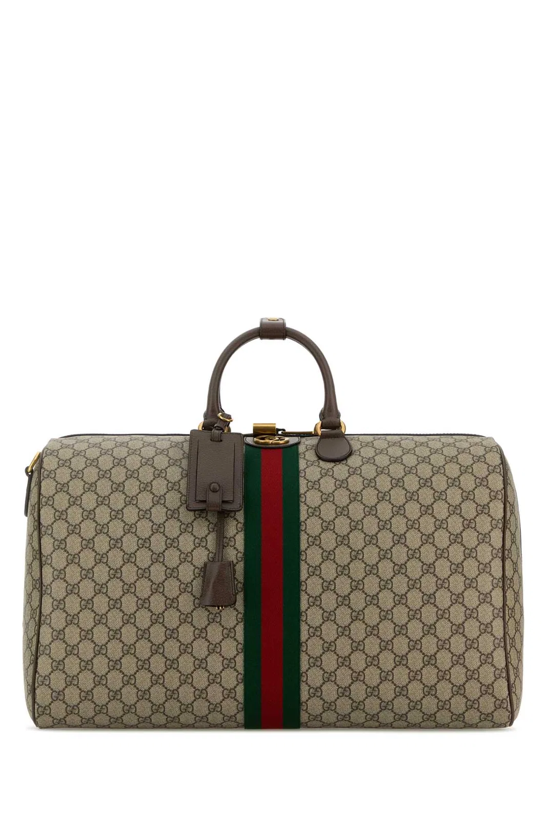 Duffle With Shoulder, Address And Keys Tag, Padloc