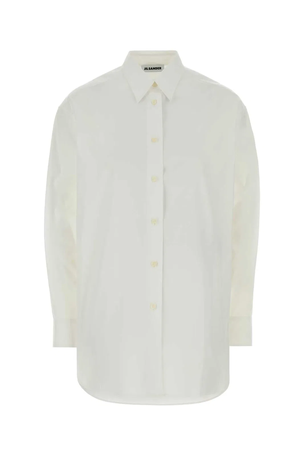 Jil Sander Cotton Muslin Button-front Shirt In White