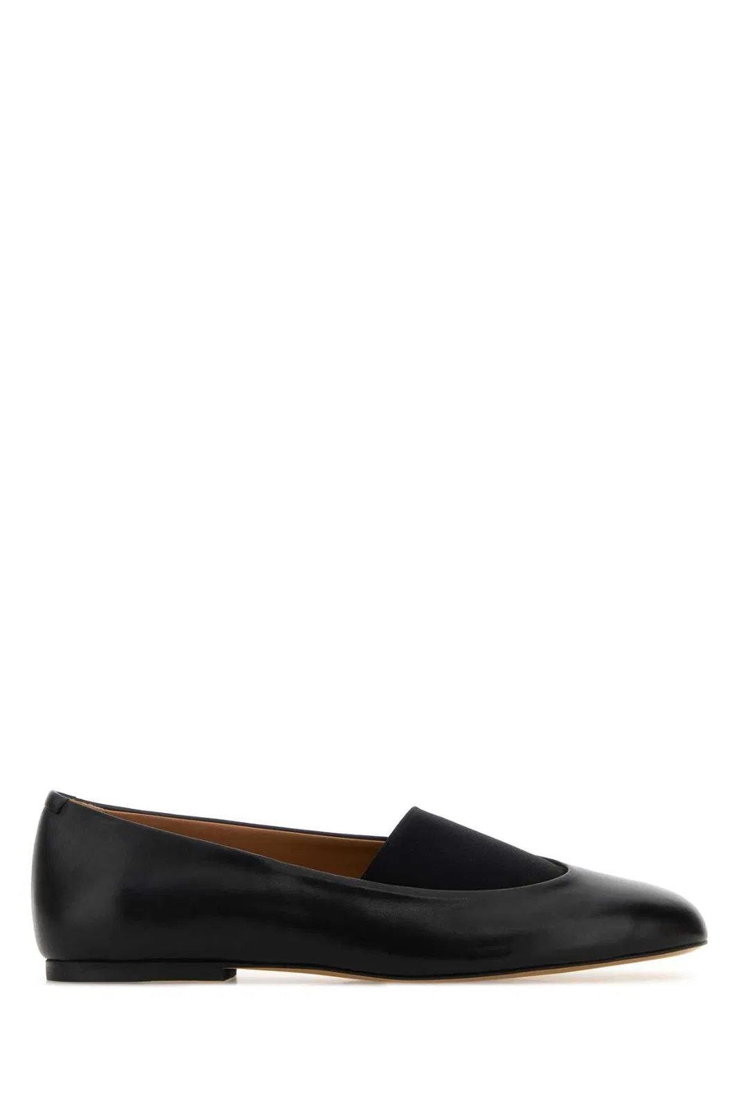 Jil Sander Calf Leather Slip-on Flat In Black