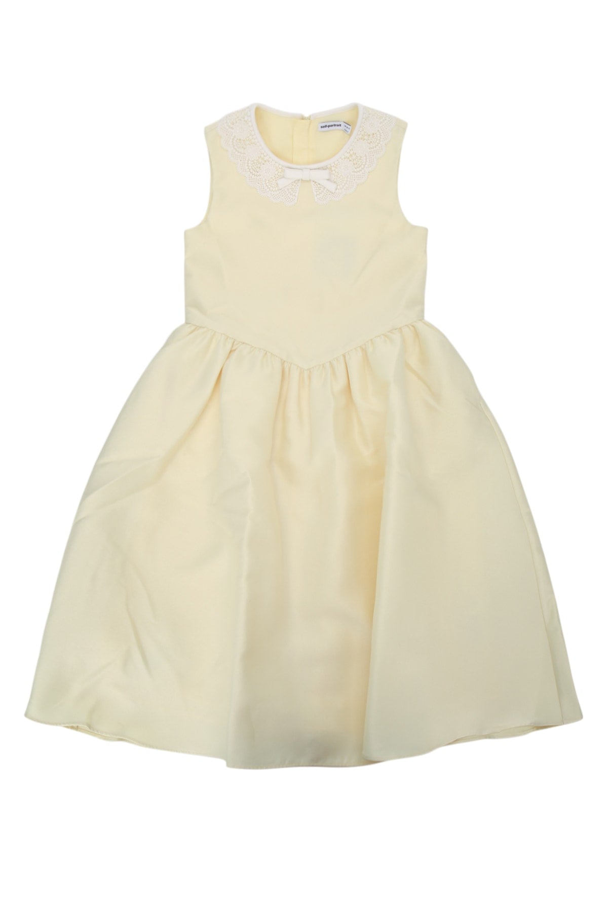 Yellow Taffeta Lace Dress